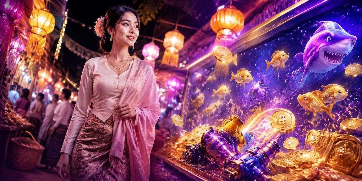 မြန်မာငါးပစ်ဂိမ်းကစားနည်းနှင့် သနပ်ခါးပုံတစ်ပုံ
